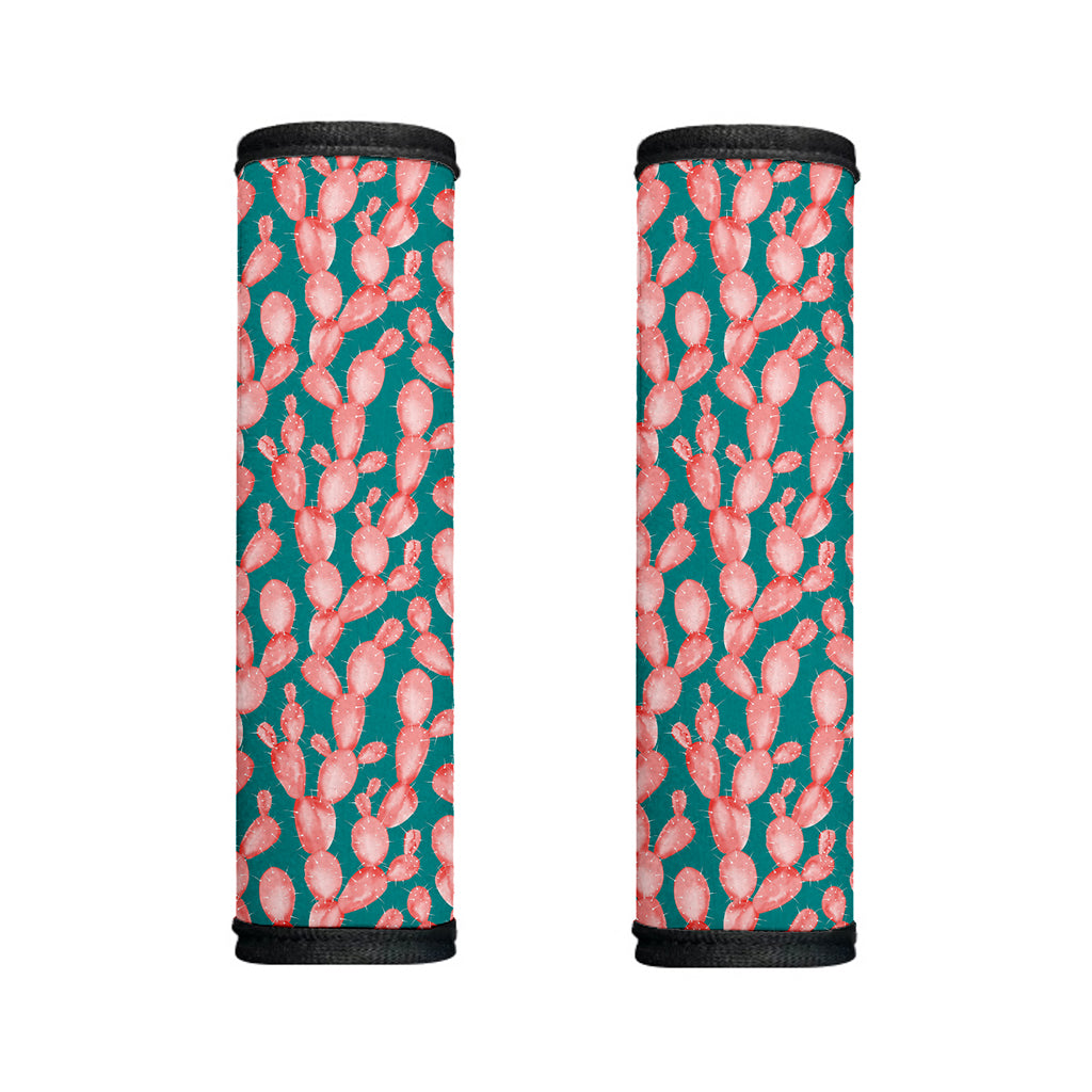 Pink Cactus Pattern Print Handle Covers