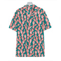 Pink Cactus Pattern Print Hawaiian Shirt