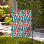Pink Cactus Pattern Print House Flag