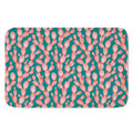 Pink Cactus Pattern Print Indoor Door Mat