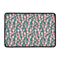 Pink Cactus Pattern Print Kitchen Mat