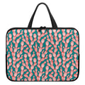 Pink Cactus Pattern Print Laptop Sleeve With Handle