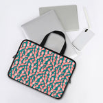 Pink Cactus Pattern Print Laptop Sleeve With Handle