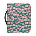 Pink Cactus Pattern Print Leather Bible Cover