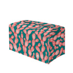 Pink Cactus Pattern Print Leather Tissue Box Cover