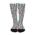 Pink Cactus Pattern Print Long Socks