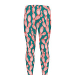 Pink Cactus Pattern Print Men's leggings