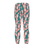 Pink Cactus Pattern Print Men's leggings