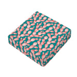 Pink Cactus Pattern Print Outdoor Seat Cushion Cover