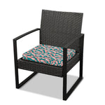Pink Cactus Pattern Print Outdoor Seat Cushion Cover
