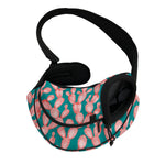 Pink Cactus Pattern Print Pet Sling Carrier