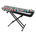Pink Cactus Pattern Print Piano Keyboard Cover