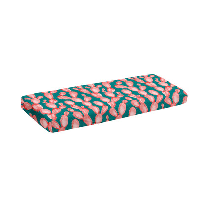 Pink Cactus Pattern Print Piano Keyboard Cover