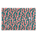 Pink Cactus Pattern Print Placemat