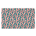 Pink Cactus Pattern Print Polyester Doormat