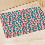 Pink Cactus Pattern Print Polyester Doormat