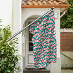 Pink Cactus Pattern Print Polyester Flag