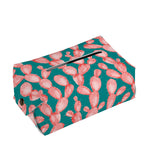 Pink Cactus Pattern Print Rectangle Tissue Box Cover