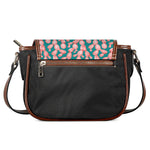 Pink Cactus Pattern Print Saddle Bag