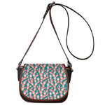 Pink Cactus Pattern Print Saddle Bag