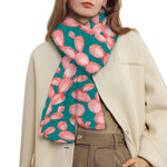 Pink Cactus Pattern Print Scarf