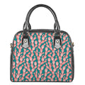 Pink Cactus Pattern Print Shoulder Handbag