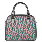 Pink Cactus Pattern Print Shoulder Handbag