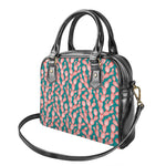 Pink Cactus Pattern Print Shoulder Handbag