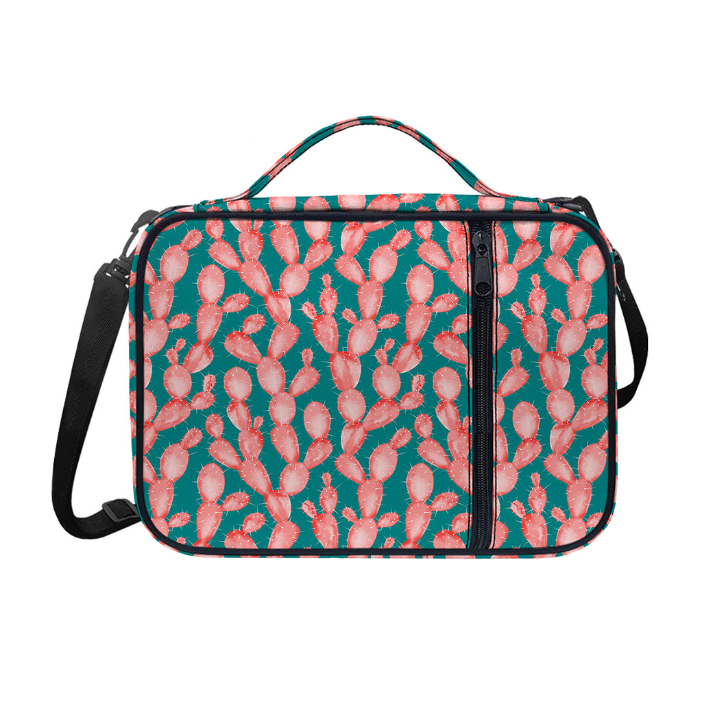Pink Cactus Pattern Print Shoulder Strap Bible Bag