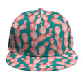 Pink Cactus Pattern Print Snapback Cap