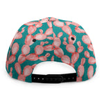 Pink Cactus Pattern Print Snapback Cap