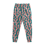Pink Cactus Pattern Print Sweatpants
