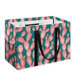 Pink Cactus Pattern Print Utility Tote Bag
