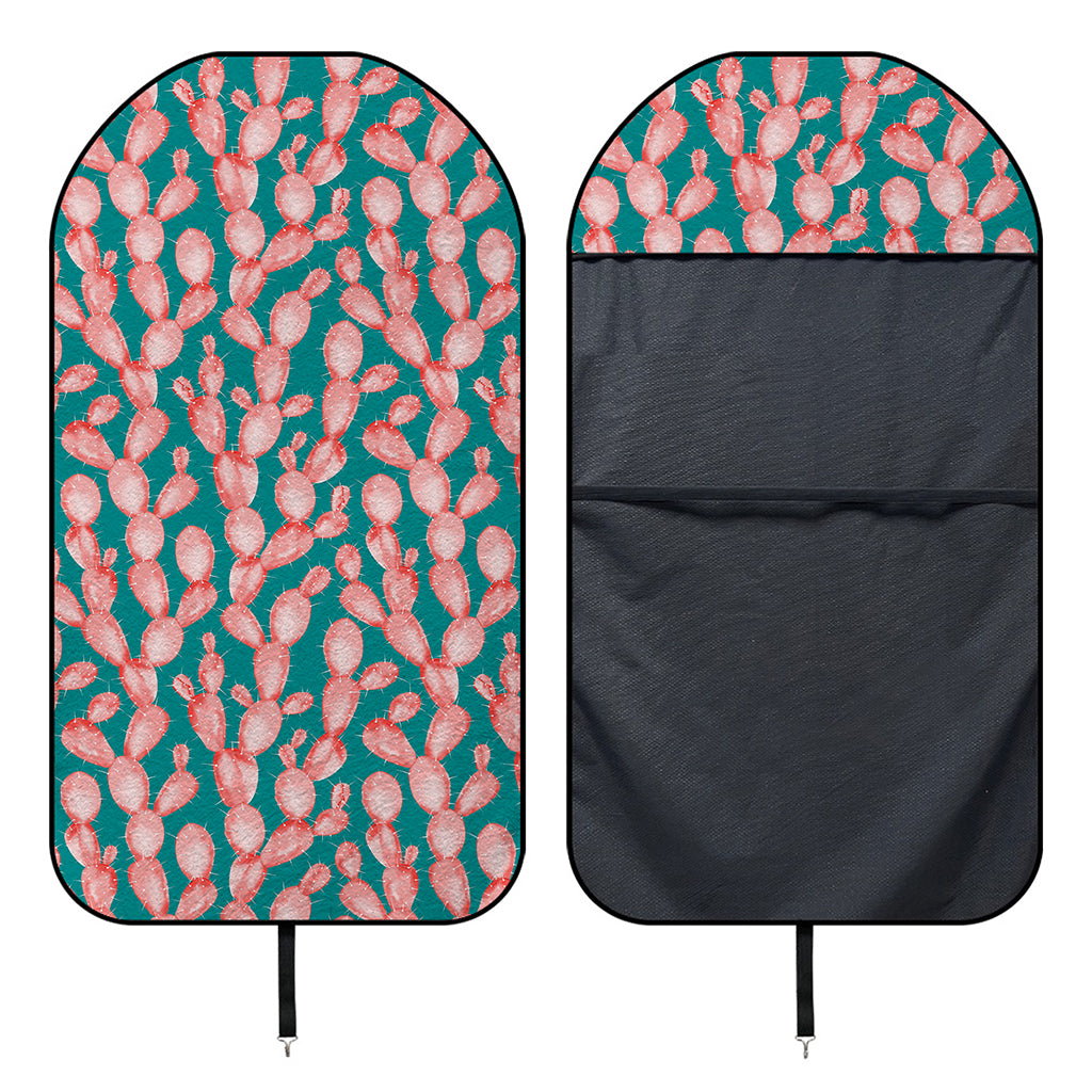 Pink Cactus Pattern Print Waterproof Car Seat Cover