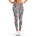 Pink Cactus Pattern Print Women's Leggings