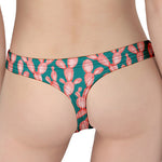 Pink Cactus Pattern Print Women's Thong