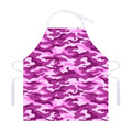 Pink Camouflage Print Adjustable Apron