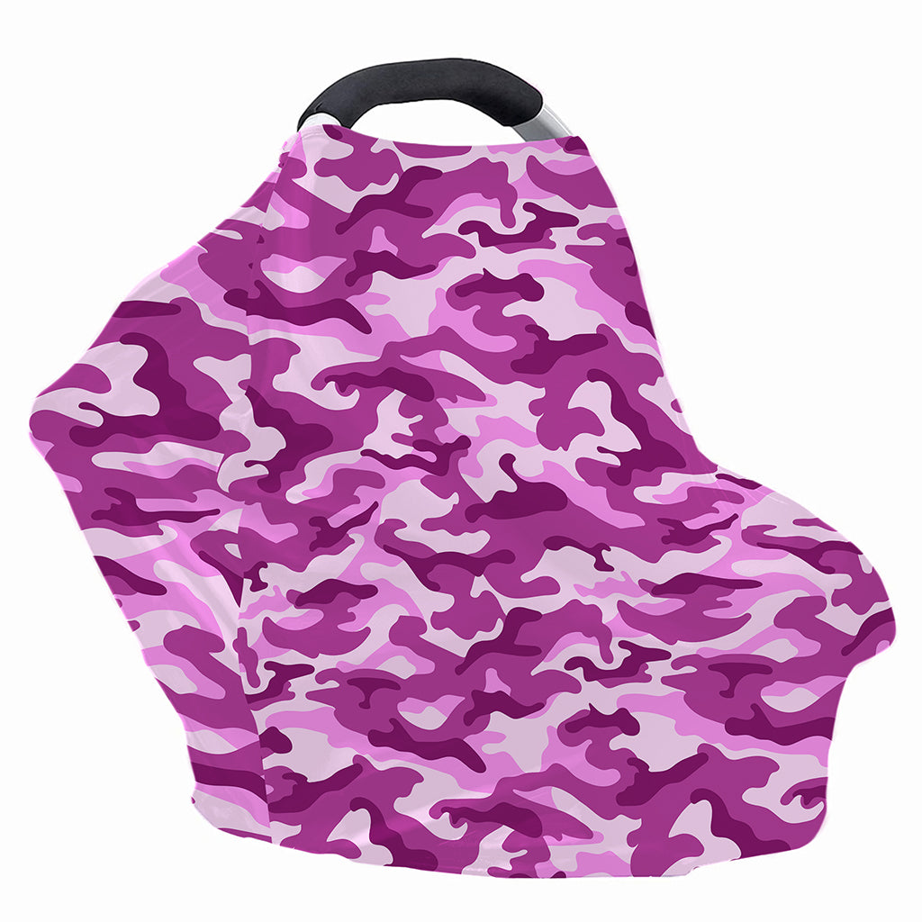 Pink Camouflage Print Baby Seat Cover