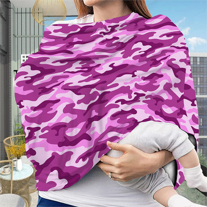 Pink Camouflage Print Baby Seat Cover