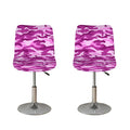 Pink Camouflage Print Bar Stool Covers