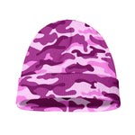 Pink Camouflage Print Beanie