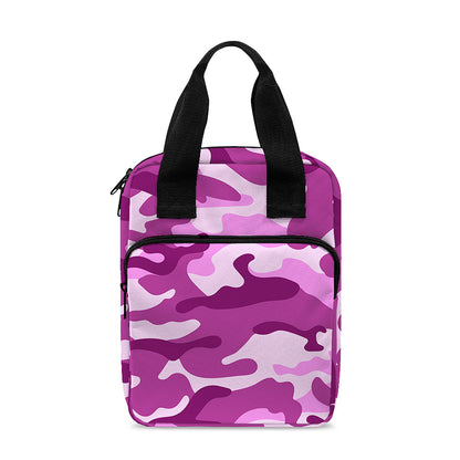 Pink Camouflage Print Bible Tote Bag