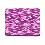 Pink Camouflage Print Bifold Wallet