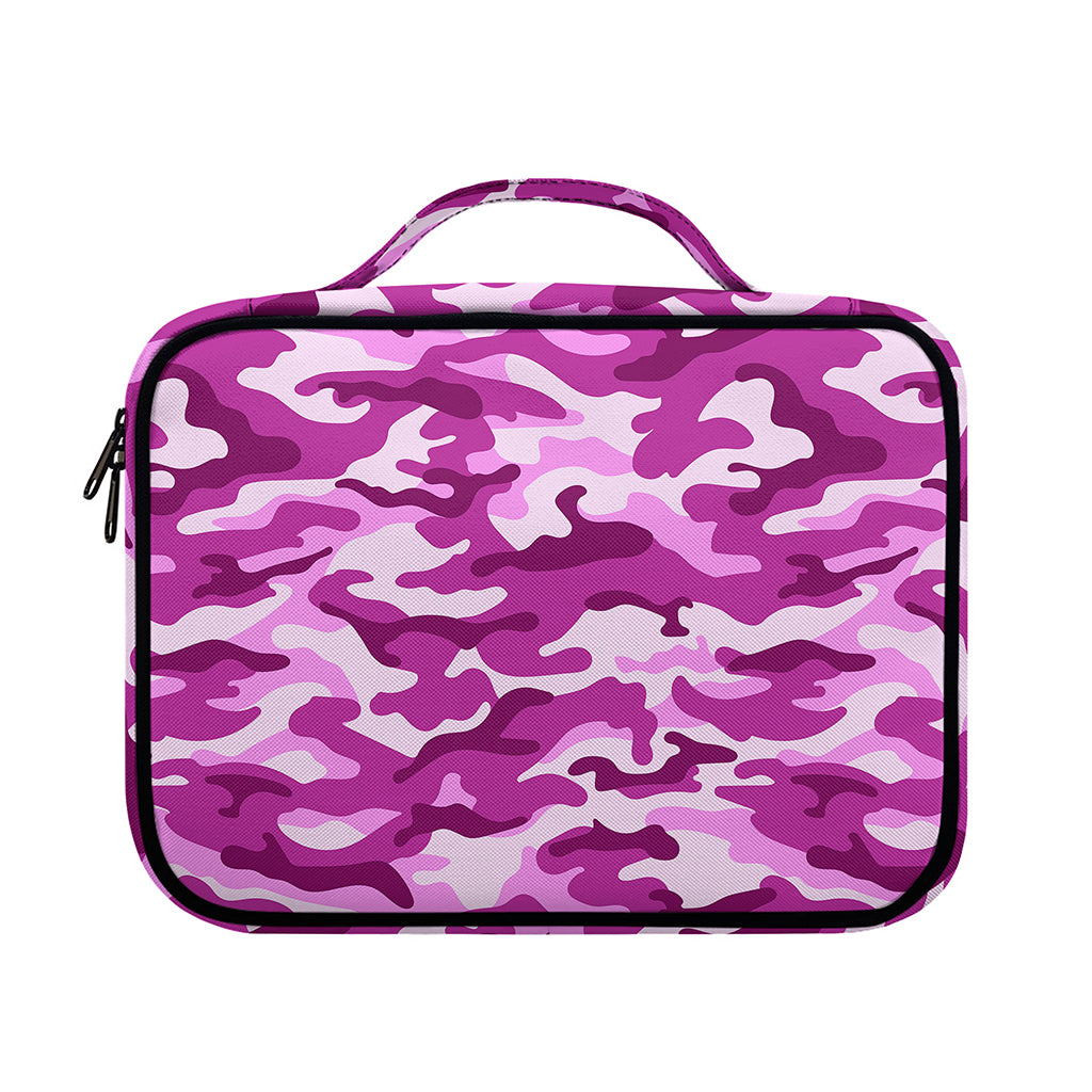 Pink Camouflage Print Briefcase Bible Bag