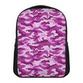 Pink Camouflage Print Casual Backpack