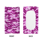 Pink Camouflage Print Changing Pad Cover