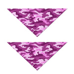 Pink Camouflage Print Dog Bandana
