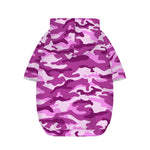 Pink Camouflage Print Dog Zip Up Hoodie