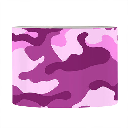 Pink Camouflage Print Drum Lamp Shade