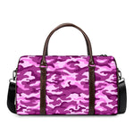 Pink Camouflage Print Duffle Bag